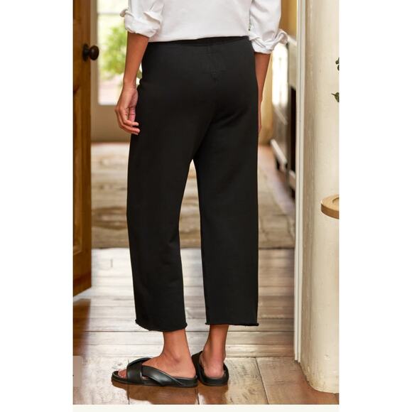 Frank & Eileen CATHERINE Triple Fleece Sweatpant Black Medium Drawstring Pull On - Picture 2 of 14